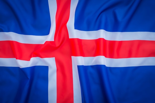 Foto gratuita banderas de islandia.