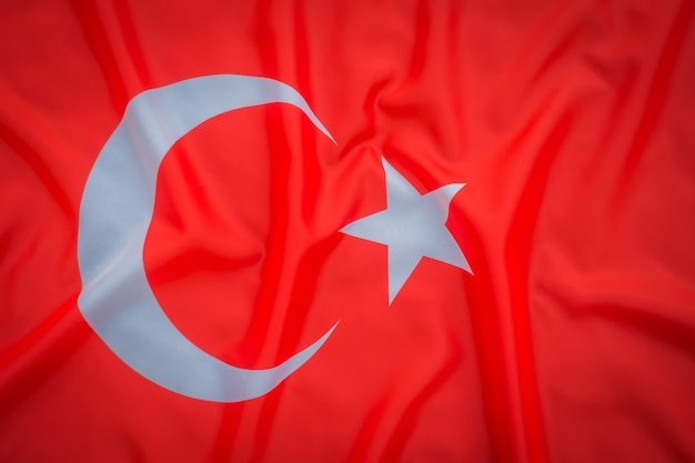 Foto gratuita banderas de turquía.