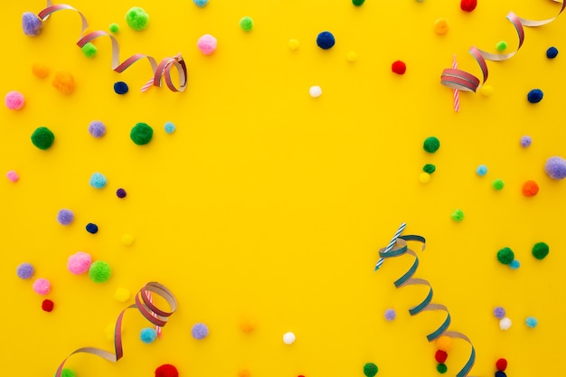 Banner de fiesta o cumpleaños con espacio para texto