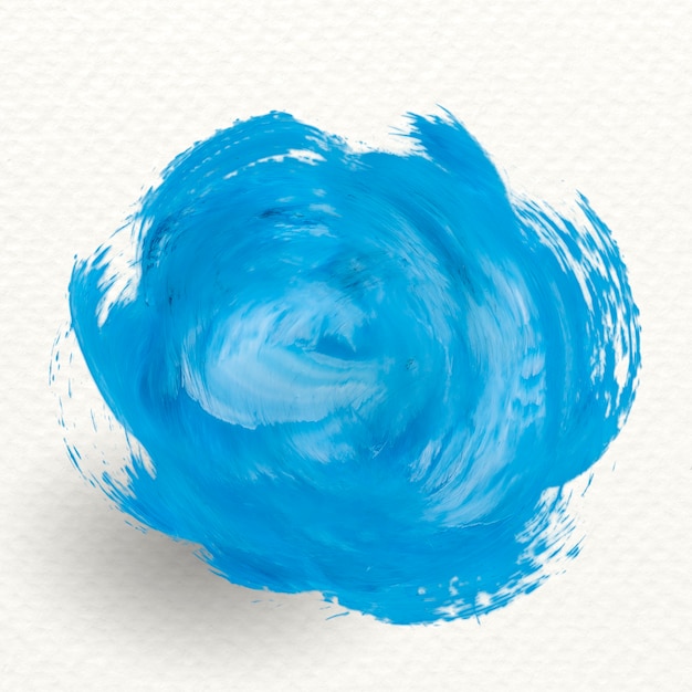 Banner de trazo de pincel azul