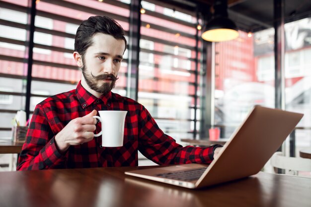 Barba barbudo fondo de negocios de adultos