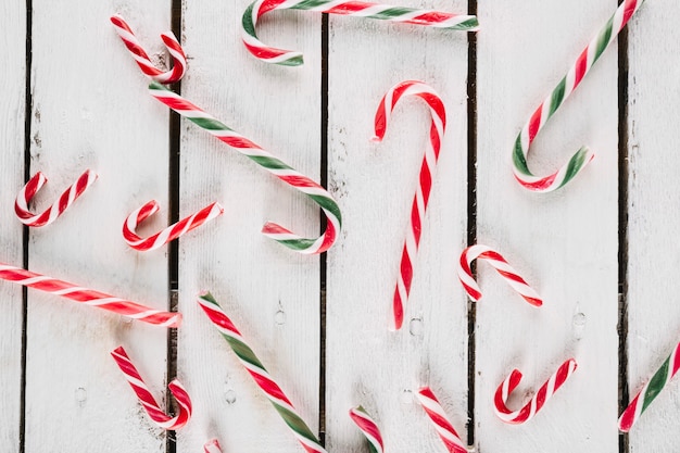 Bastones de caramelo para navidad