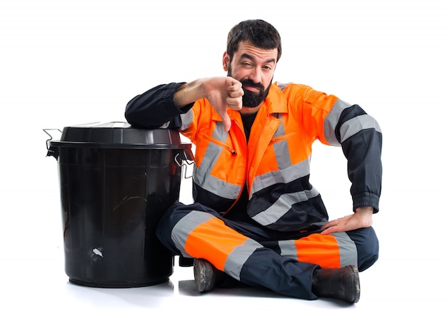 Foto gratuita basura, hombre, mal, señal