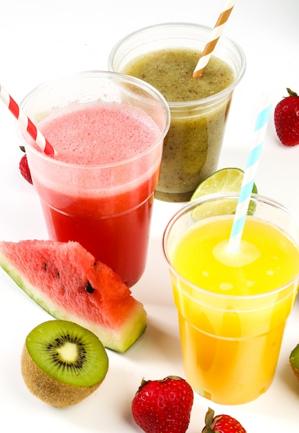 Batido de frutas saludables