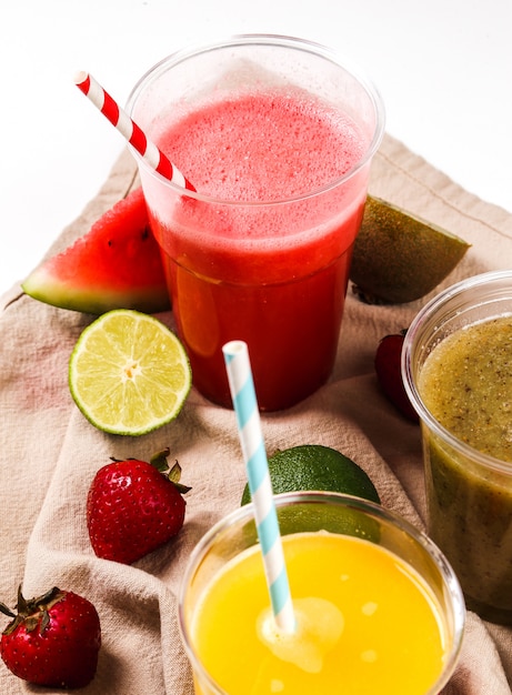 Batido de frutas saludables