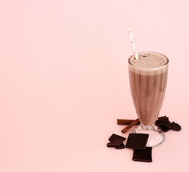 Batido de leche con chocolate