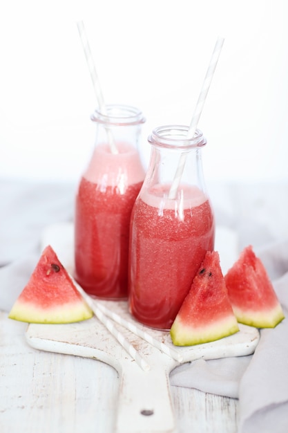 Batido de sandía, bebida refrescante de verano