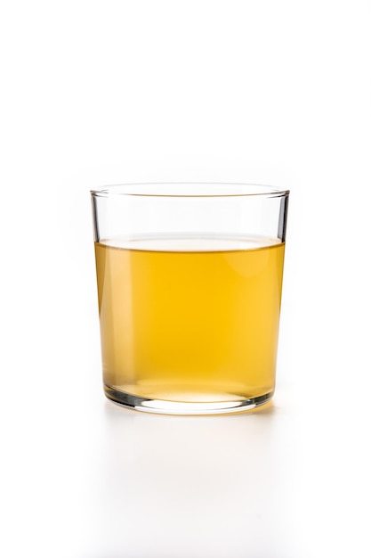 Bebida de sidra de manzana aislado sobre fondo blanco.