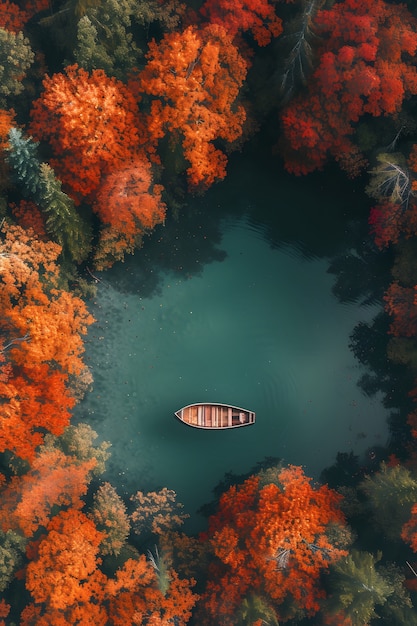 Foto gratuita bella perspectiva del dosel de los árboles con el paisaje natural