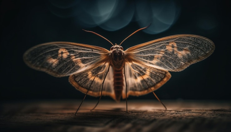 Foto gratuito belleza de ala de mariposa en la naturaleza generada por ia