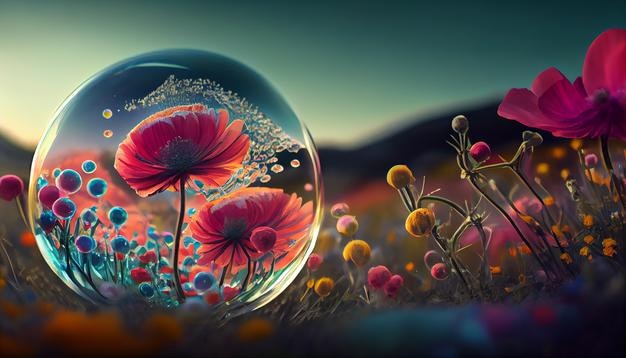 Foto gratuito belleza de la naturaleza en flores de margarita de pradera de colores generada por ia