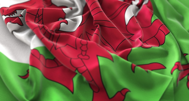 Photo Gratis bendera wales berkibar indah melambai bidikan makro close-up