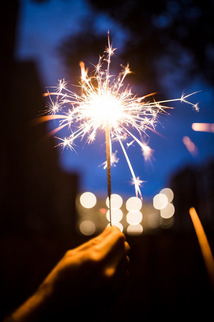Foto gratuito bengala brillante