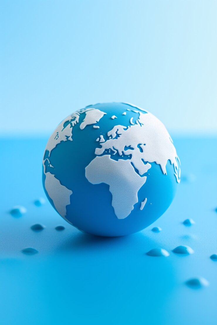 Photo Gratis bentuk planet bumi 3d