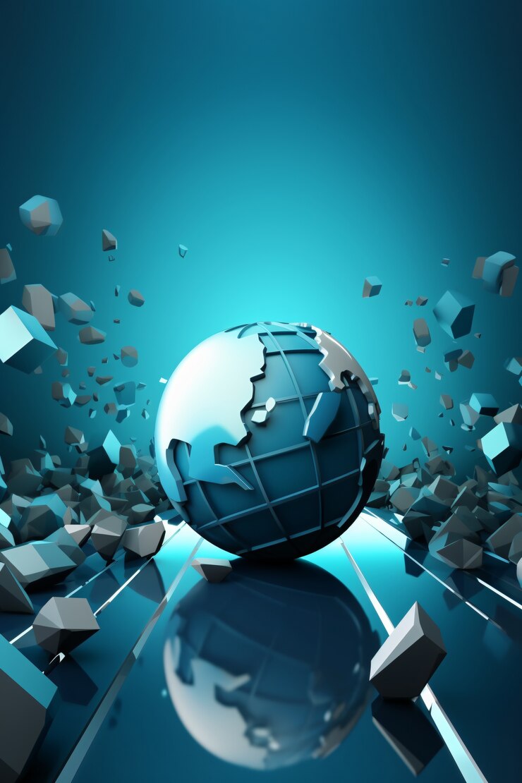 Photo Gratis bentuk planet bumi 3d