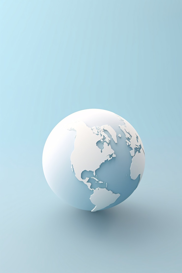 Photo Gratis bentuk planet bumi 3d