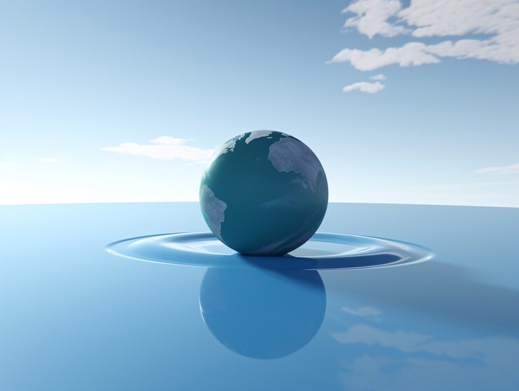Photo Gratis bentuk planet bumi 3d