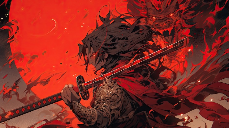 Foto gratuito bestia dragón mítica en estilo anime