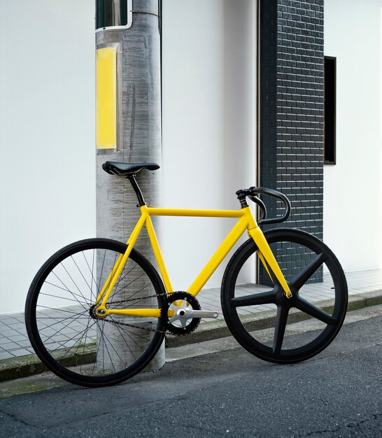 Bicicleta al aire libre en la calle