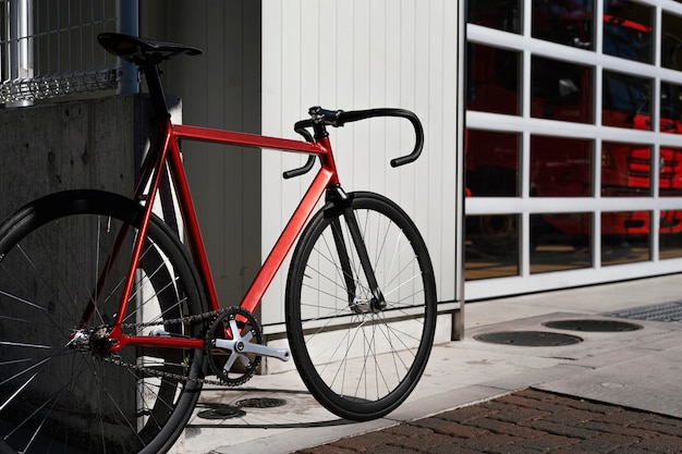 Bicicleta al aire libre en la calle