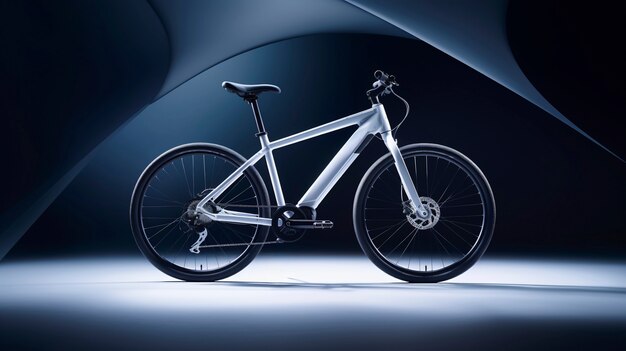 Bicicleta genial en estudio.