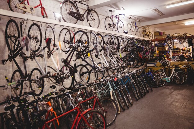 Bicicletas en el taller