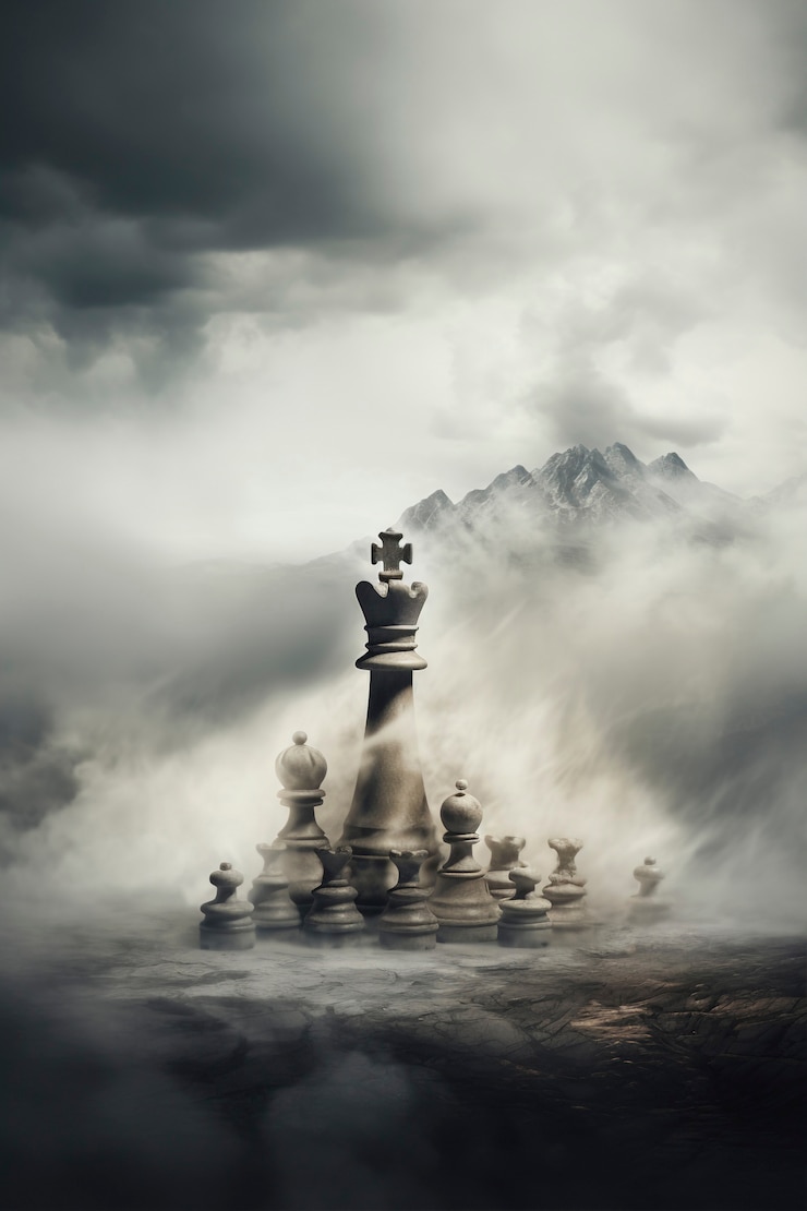 Photo Gratis bidak catur dramatis