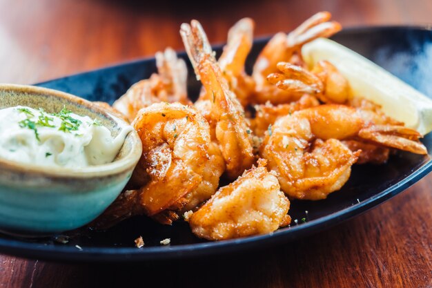 Bistec de gambas y langostinos a la plancha