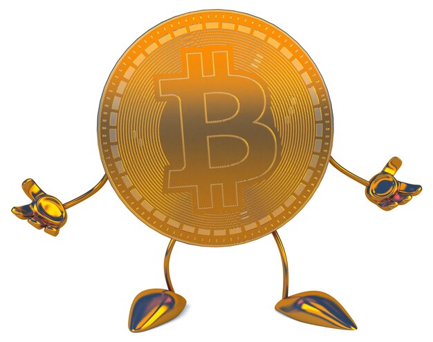 Bitcoin - Ilustración 3D