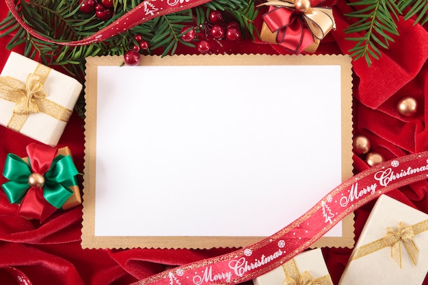 Blank christmas card