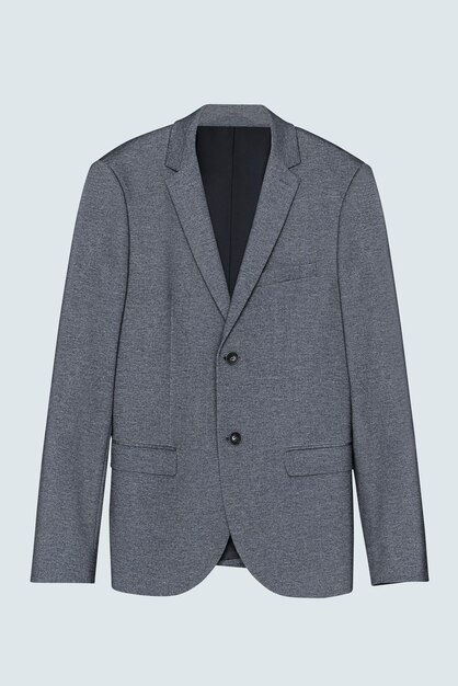 Blazer gris vista frontal casual ropa de hombre