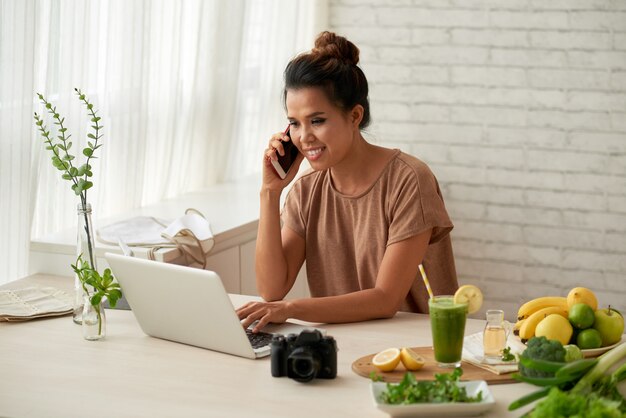 Blogger en el trabajo