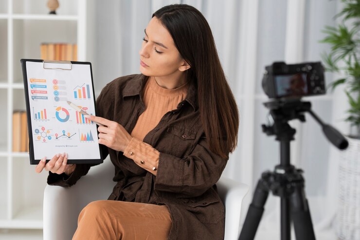 Foto gratuito blogger
