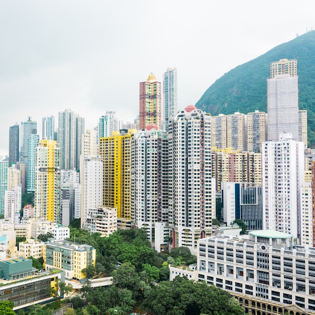 Bloque de apartamentos en Hong Kong