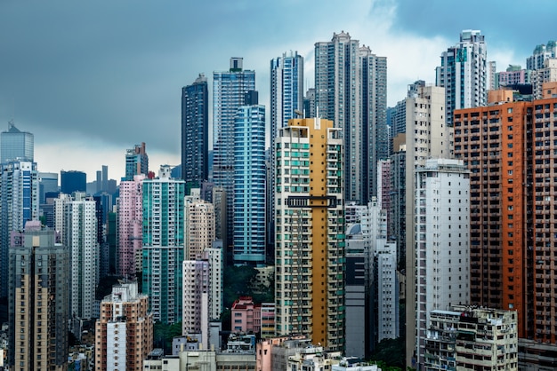 Bloque de apartamentos en Hong Kong