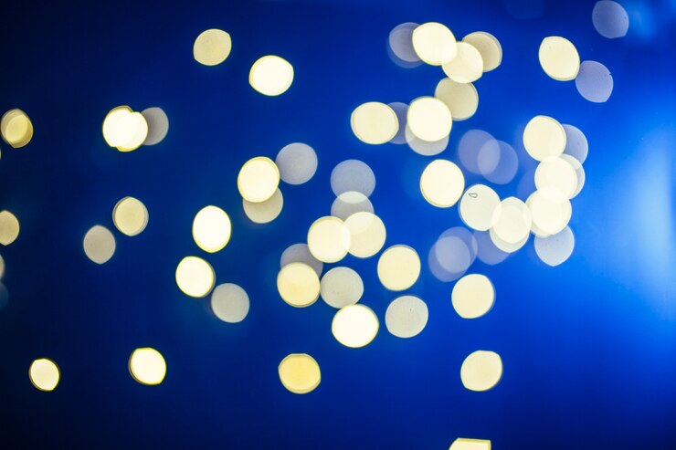 Photo Gratis blue flash near specks of light