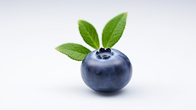 Foto gratuita blueberries frescos sobre un fondo blanco