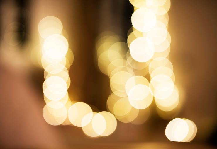 Photo Gratis blurred light at night