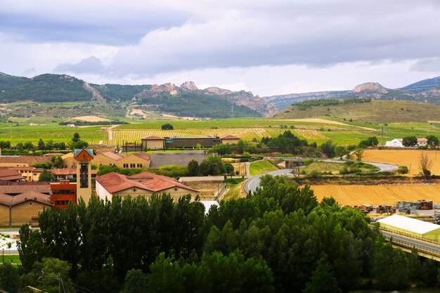 Bodegas y granjas alrededor de Haro