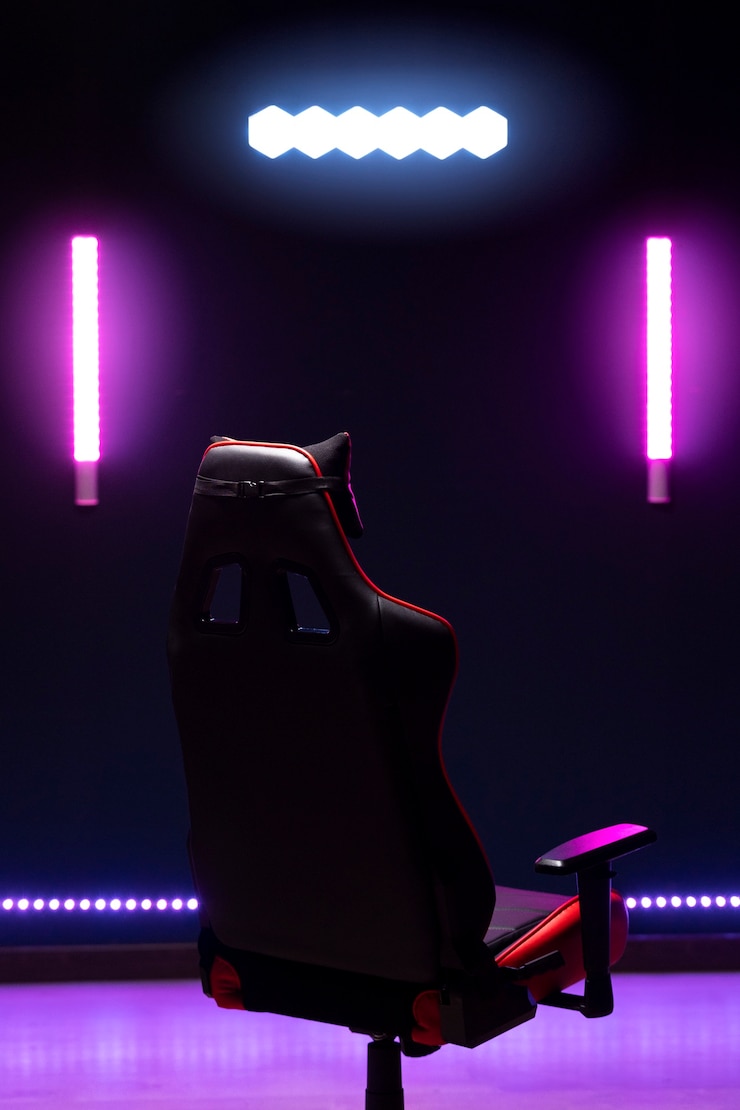 Foto gratuito bodegón de asiento para jugadores.