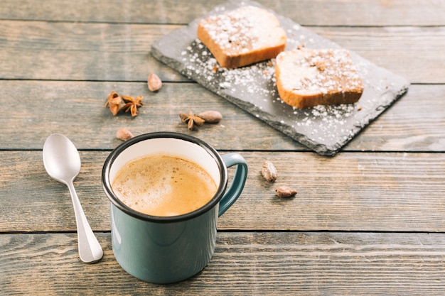 Foto gratuita bodegón de café