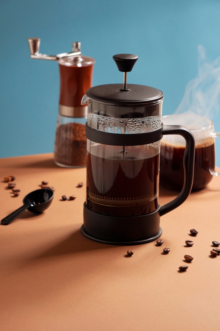 Foto gratuito bodegón de concepto de preparación de café