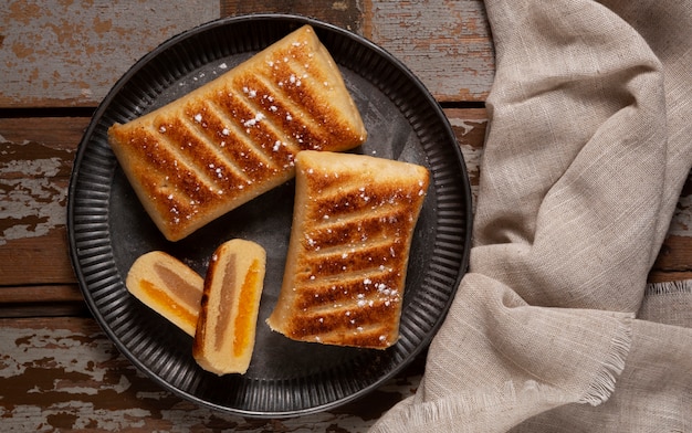 Bodegón de deliciosos pasteles