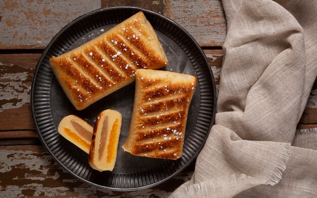 Bodegón de deliciosos pasteles