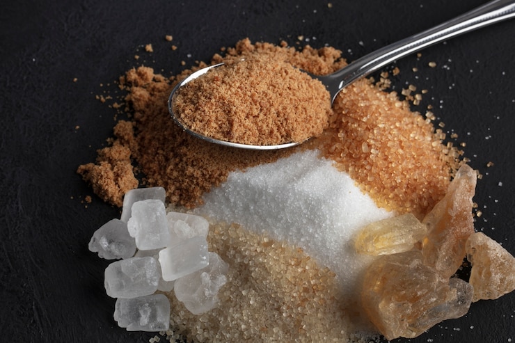 Foto gratuito bodegón de edulcorante xilitol