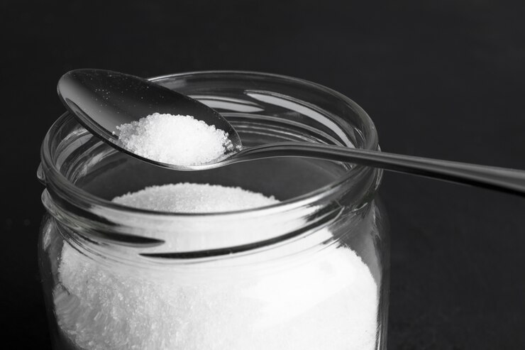 Foto gratuito bodegón de edulcorante xilitol