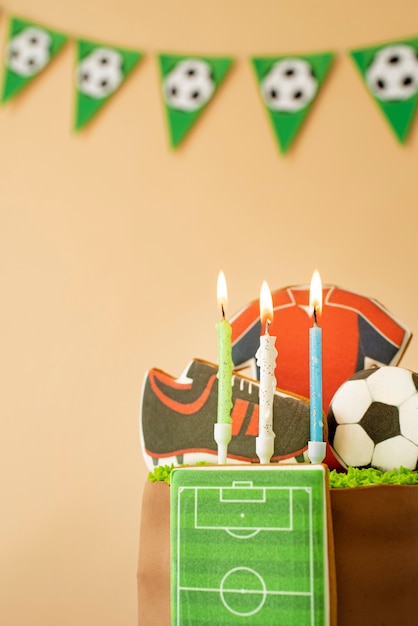 Fútbol de Cumpleaños de impresión gratuita