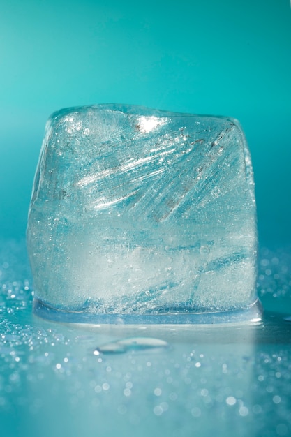 Foto gratuita bodegón de fondo de cubo de hielo