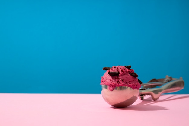 Bodegón de galletas y helado