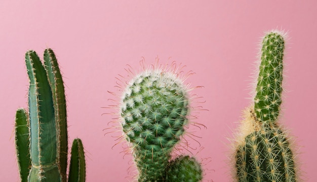 Foto gratuita bodegón con planta de cactus